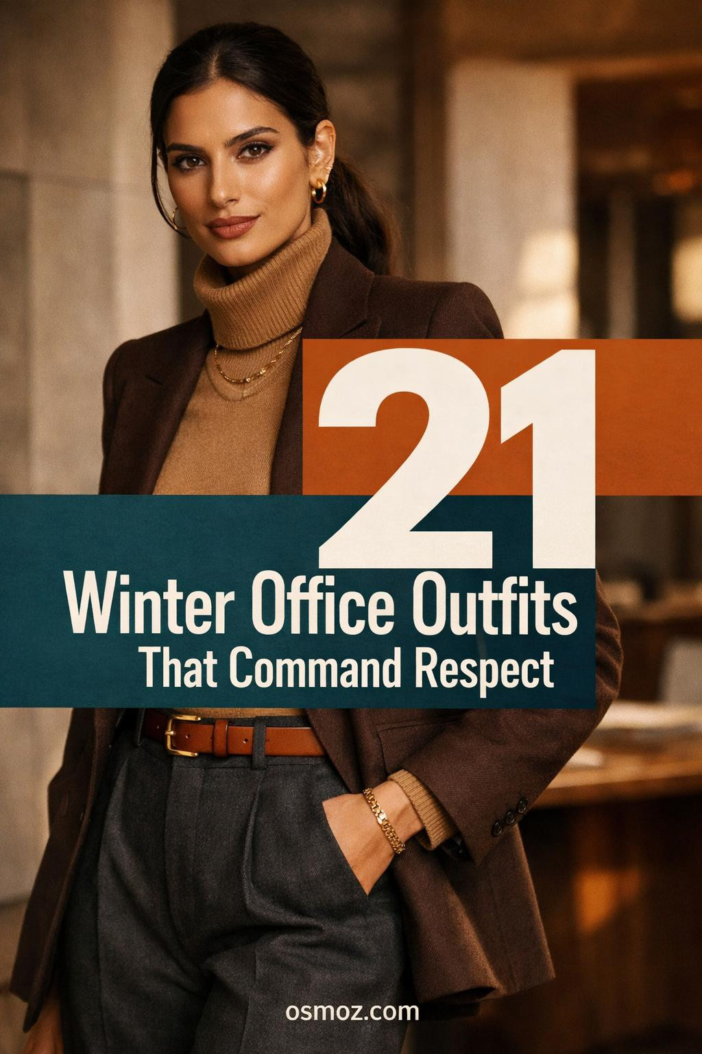 21+ Winter Office Outfits That Feel Polished and Warm
