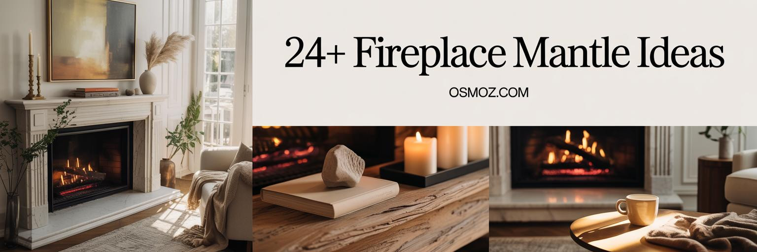 24+ Fireplace Mantle Decor Ideas for Elevated Living Room Style
