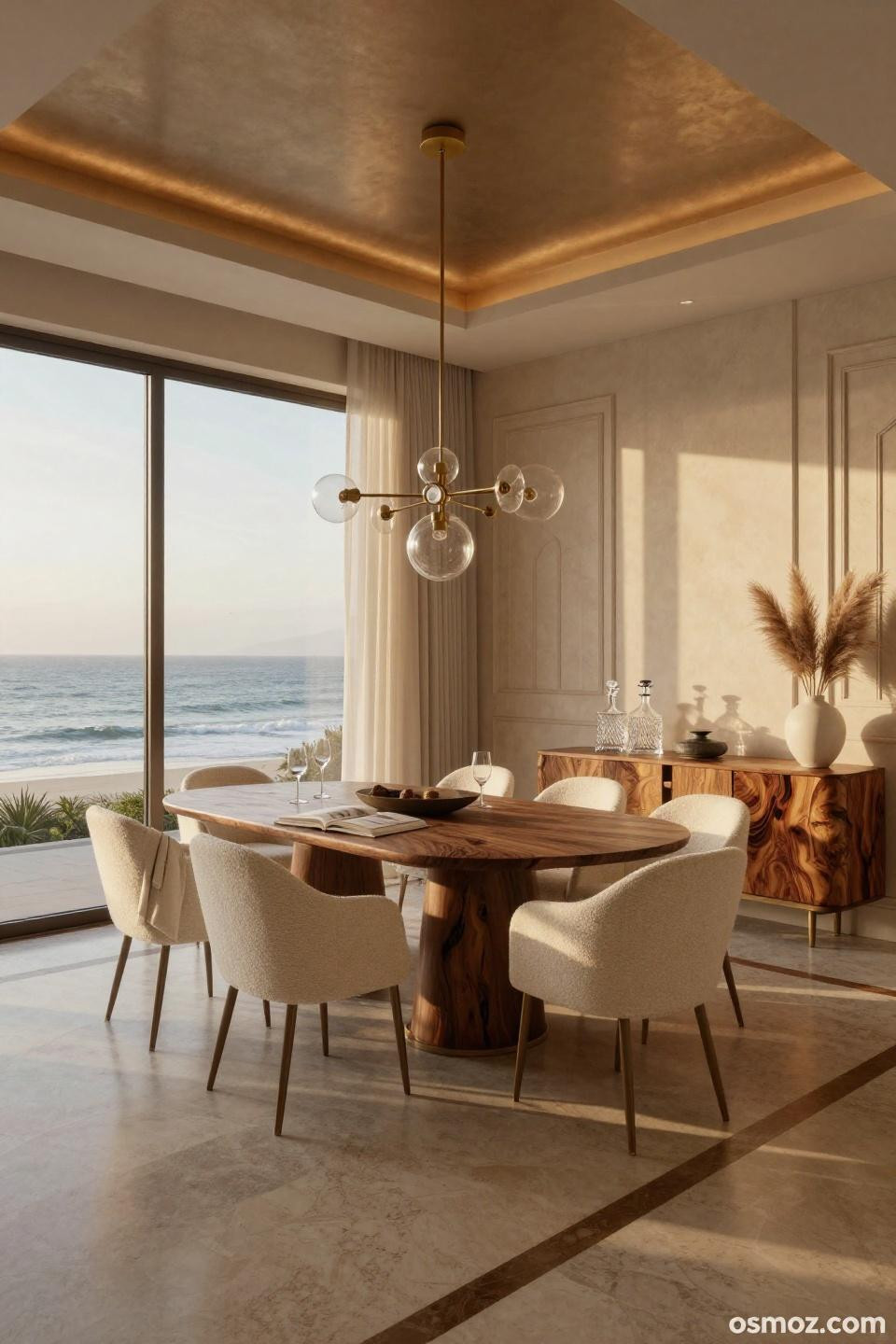 Half wall paneling ideas using textured plaster board and batten with bronze accents