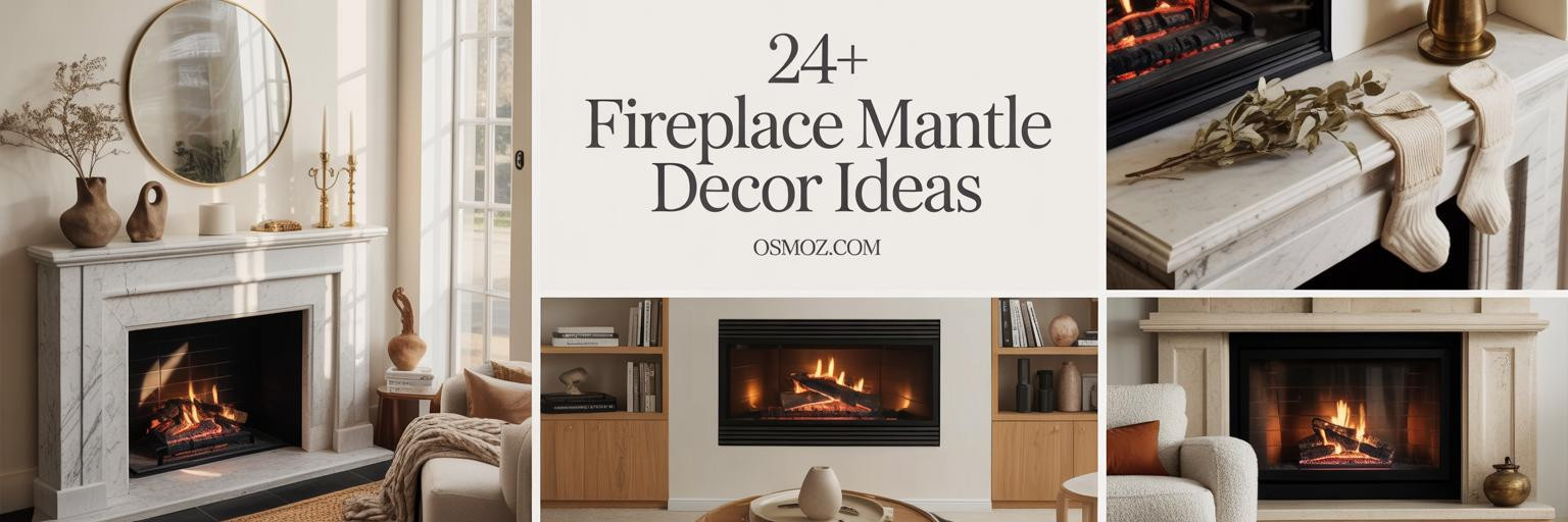 24+ Fireplace Mantle Decor Ideas for Timeless Living Rooms
