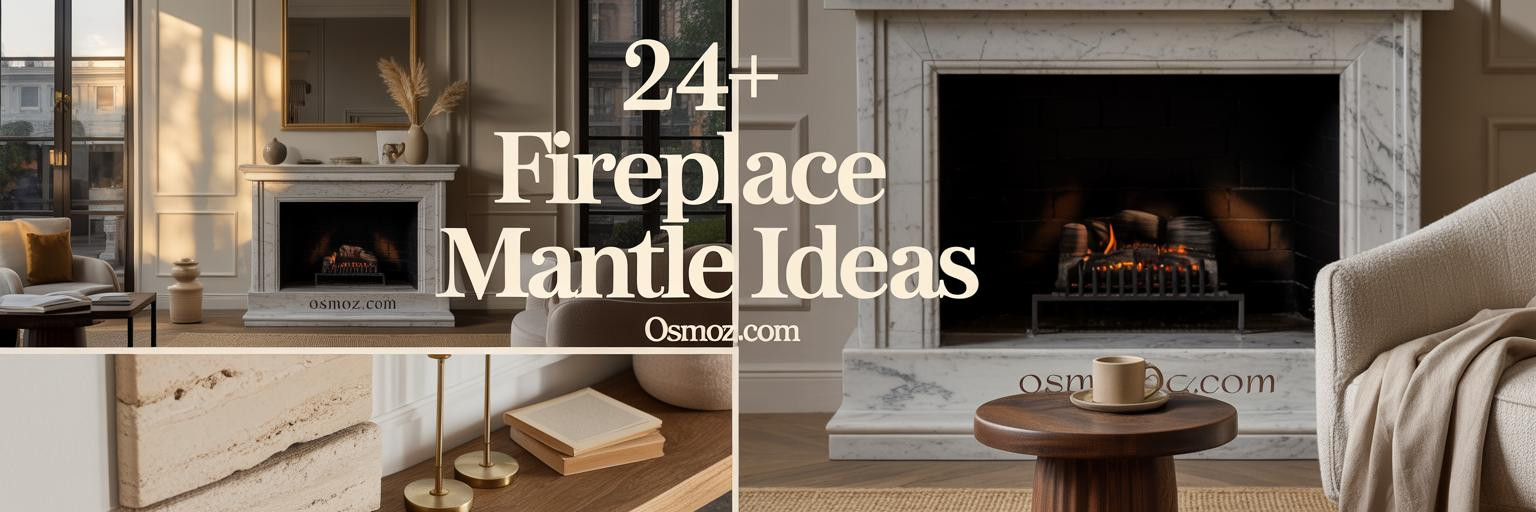 24+ Fireplace Mantle Decor Ideas for Elevated Living Rooms