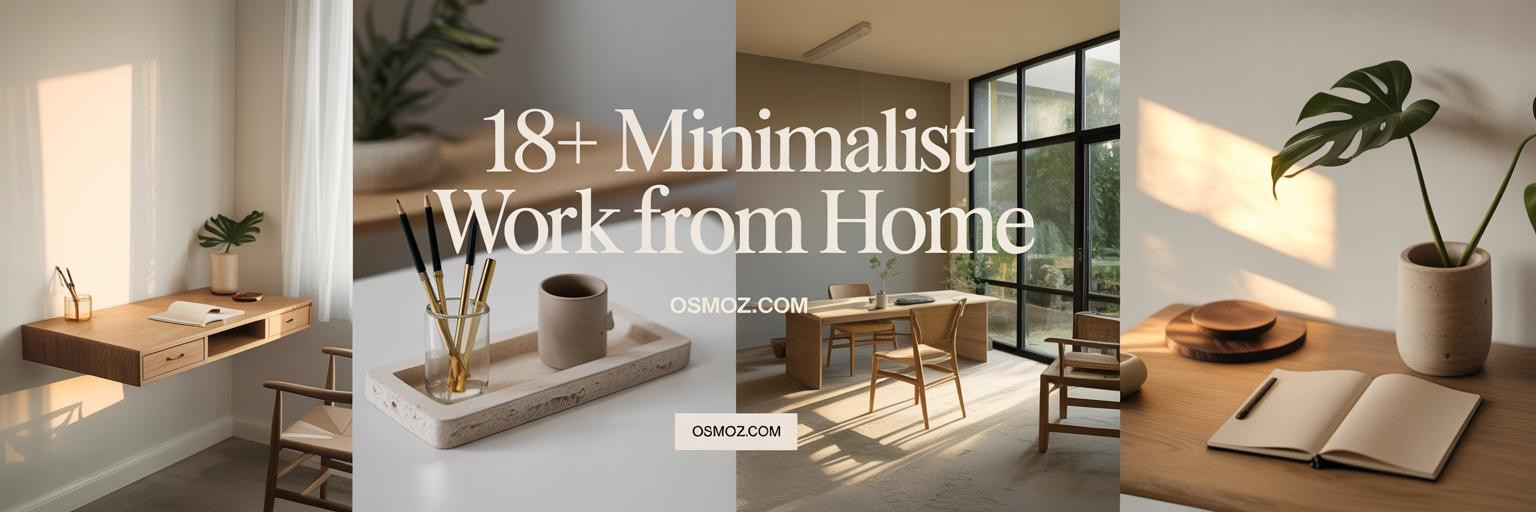 18+ Work From Home Set Up Minimalist Ideas for Serene Focus
