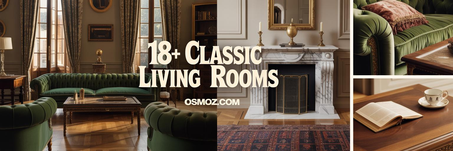 18+ Classic Furniture Living Room Ideas in Marble and Warm Light
