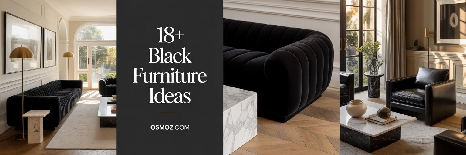18+ Black Furniture Living Room Ideas for Bold Modern Style
