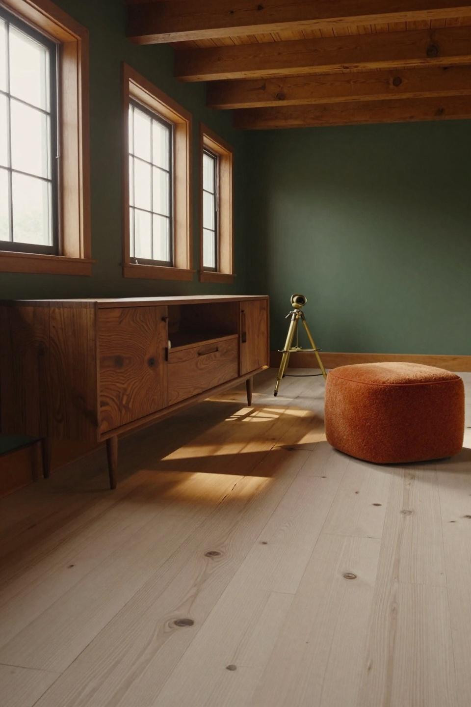 Light wood flooring ideas with white oak showing caramel tones in sunlight