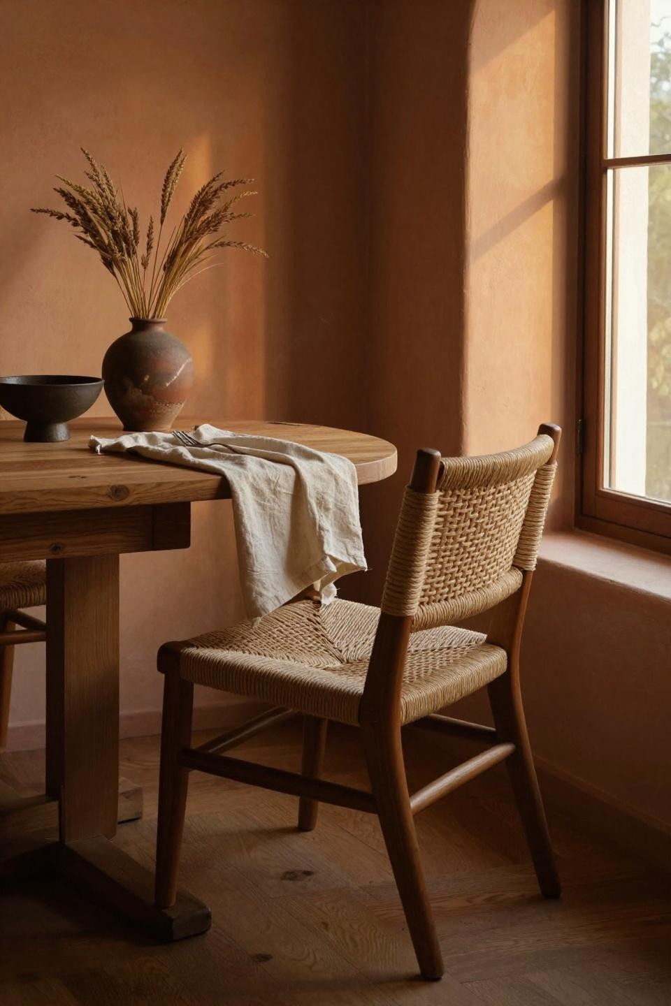 Dining table ideas featuring oak with pronounced cathedral grain