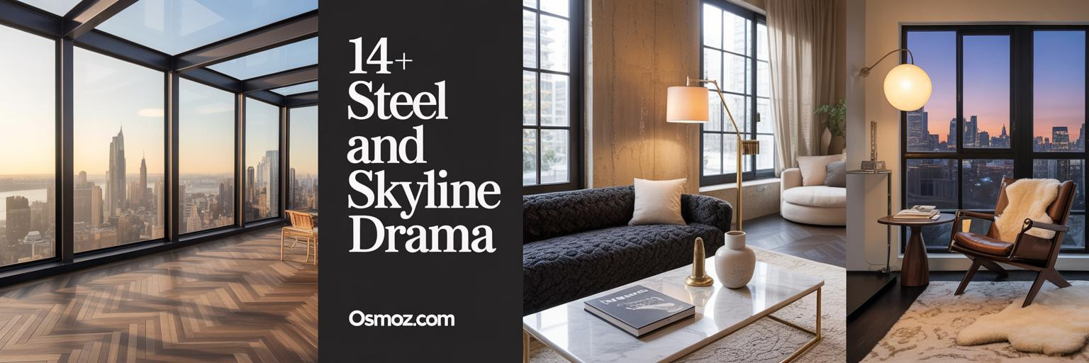 14+ New York City Apartment Interiors With Steel and Skyline Drama
