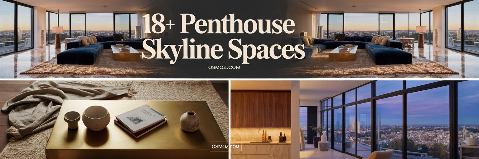 18+ Penthouse Apartment Spaces Where Light Meets Skyline Drama
