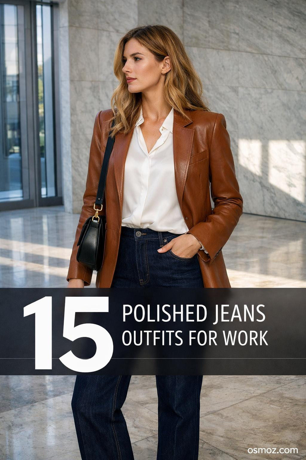 15+ Polished Jeans Outfits for Work and Travel
