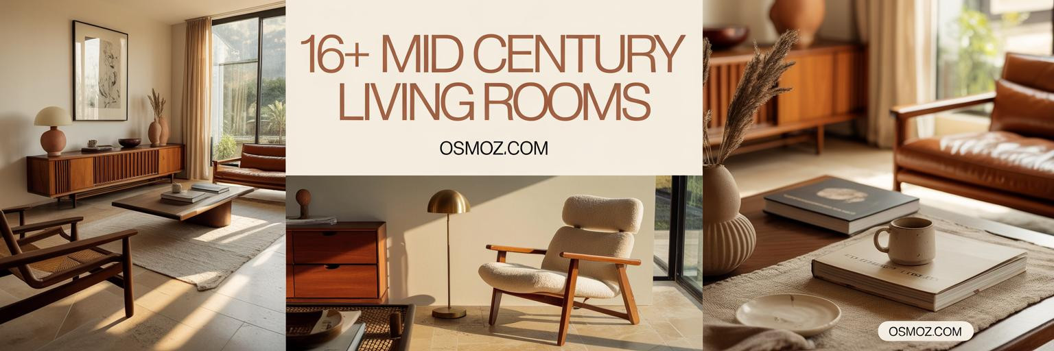 16+ Mid Century Modern Living Room Ideas That Feel Like a Magazine Spread

