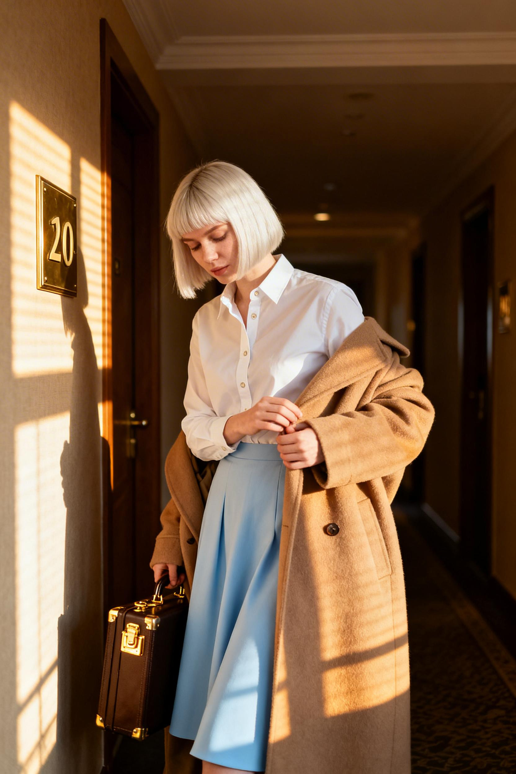 Office Skirts Classy - powder blue skirt outfit