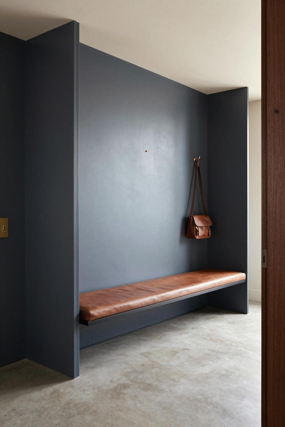 Hall tree plans with charcoal panels and blackened steel hardware