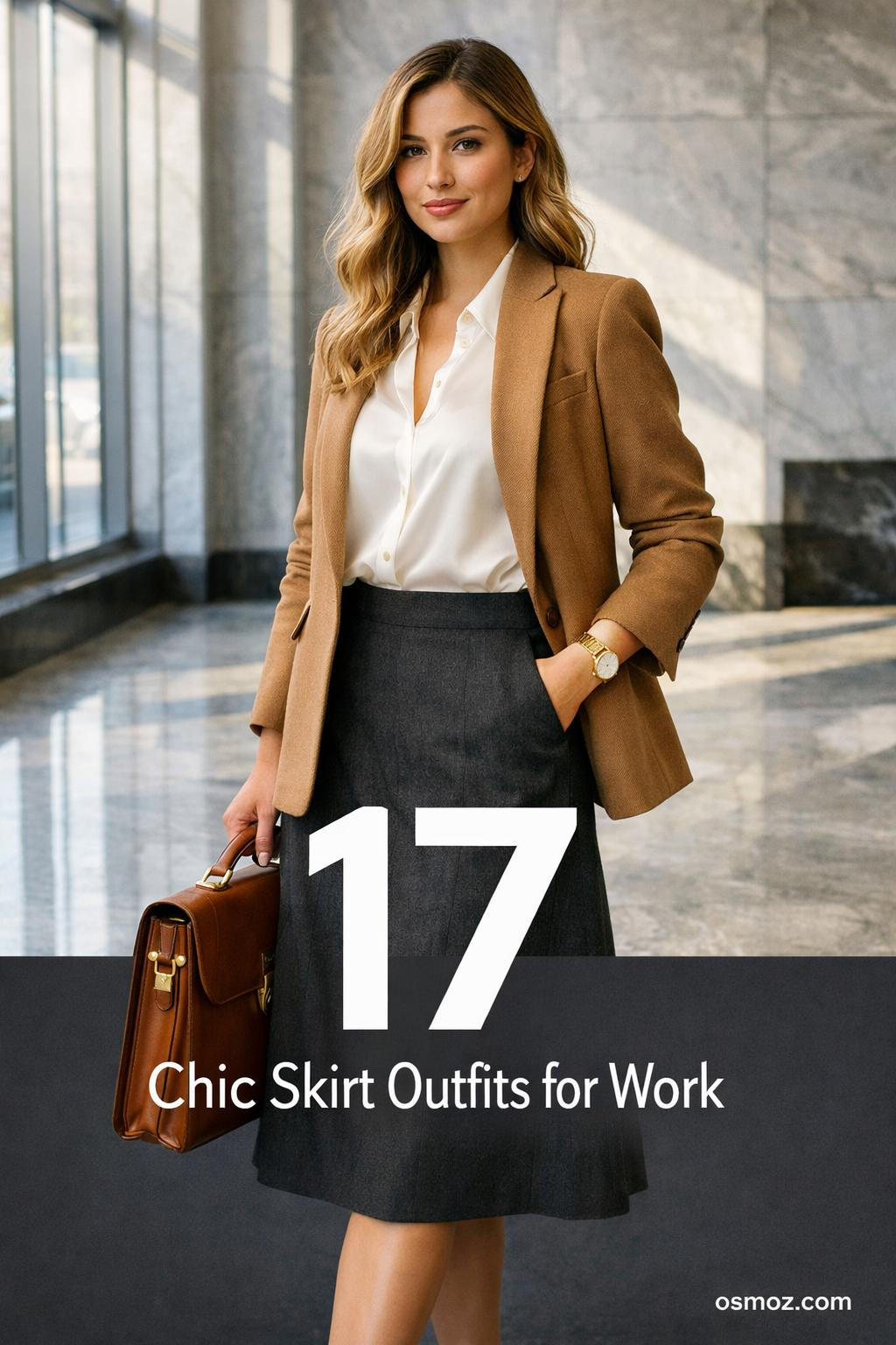 17+ Chic Skirt Outfits That Work for the Office
