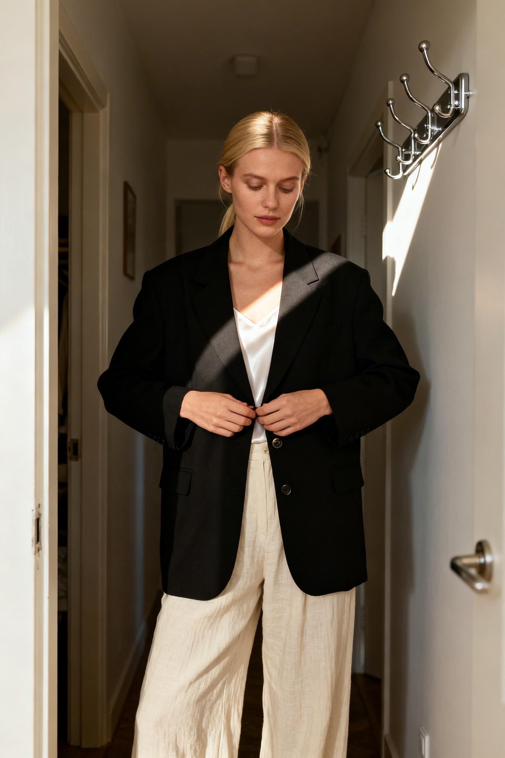 Trouser pants outfit monochrome