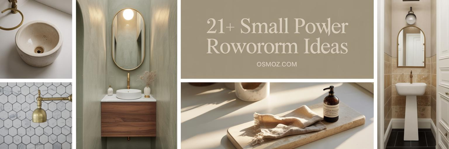 21+ Small Powder Room Ideas That Don't Look Cheap
