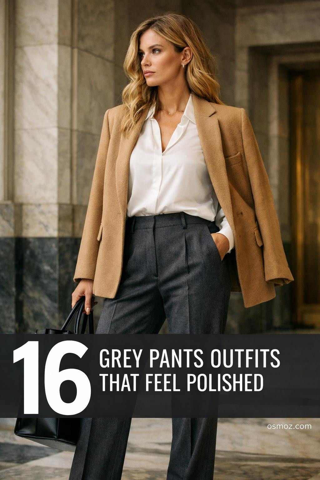 16+ Grey Office Pants Outfits That Feel Polished
