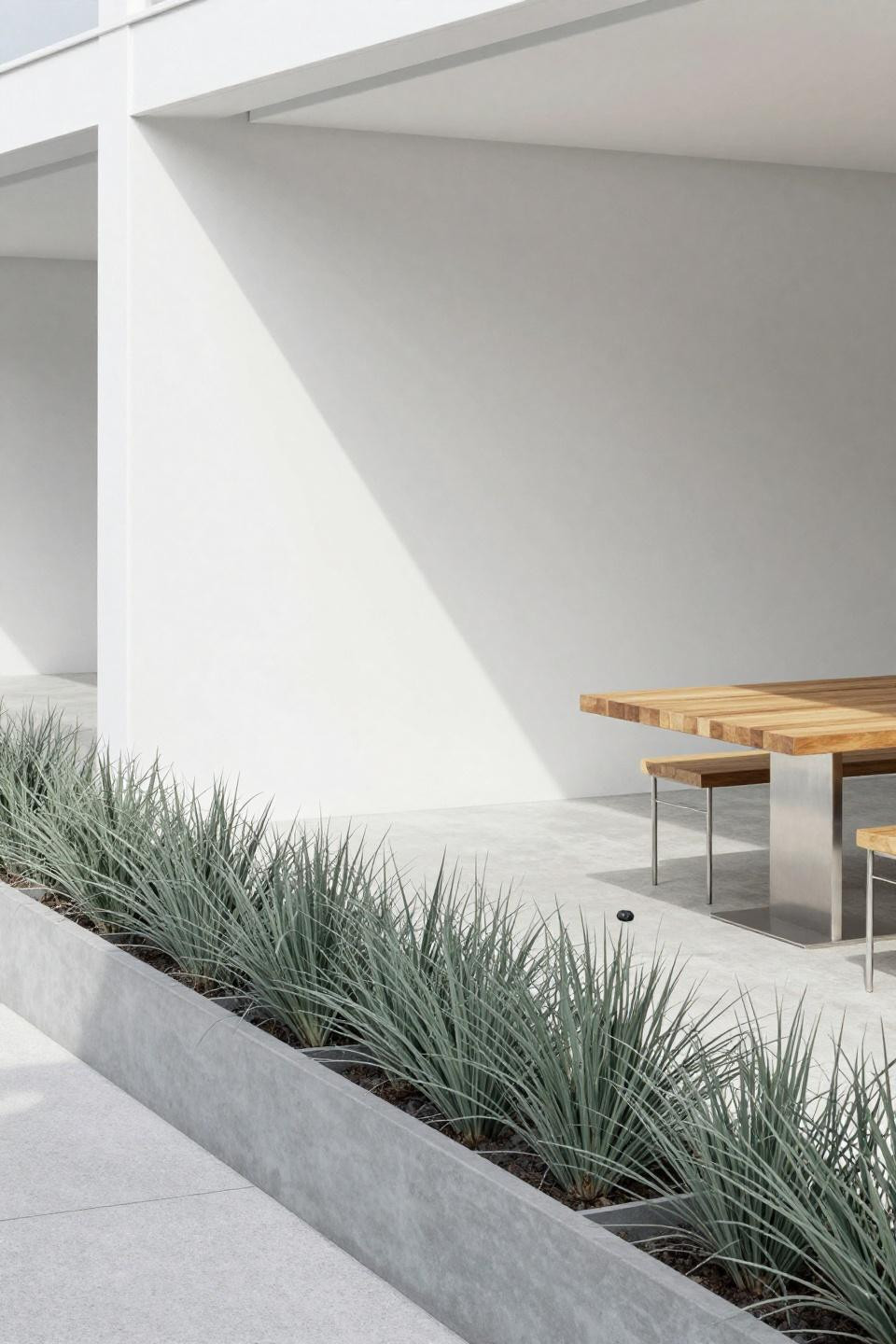 Grow a garden Roblox ideas showing contemporary pavilion with geometric shade pattern