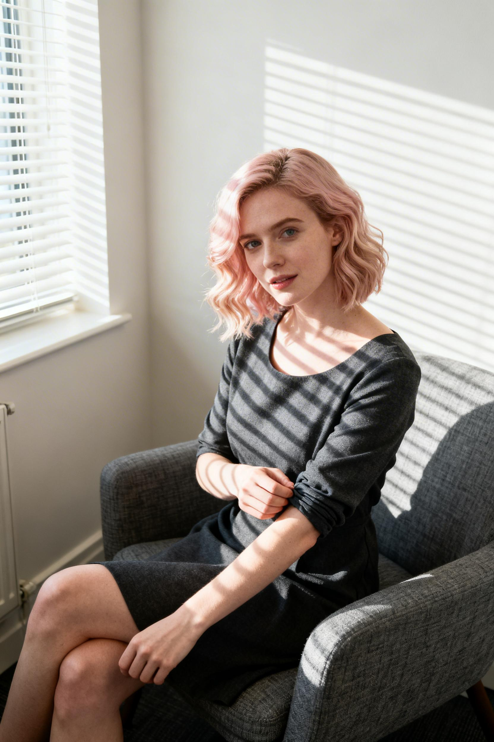 Dress Business Casual - charcoal shift dress