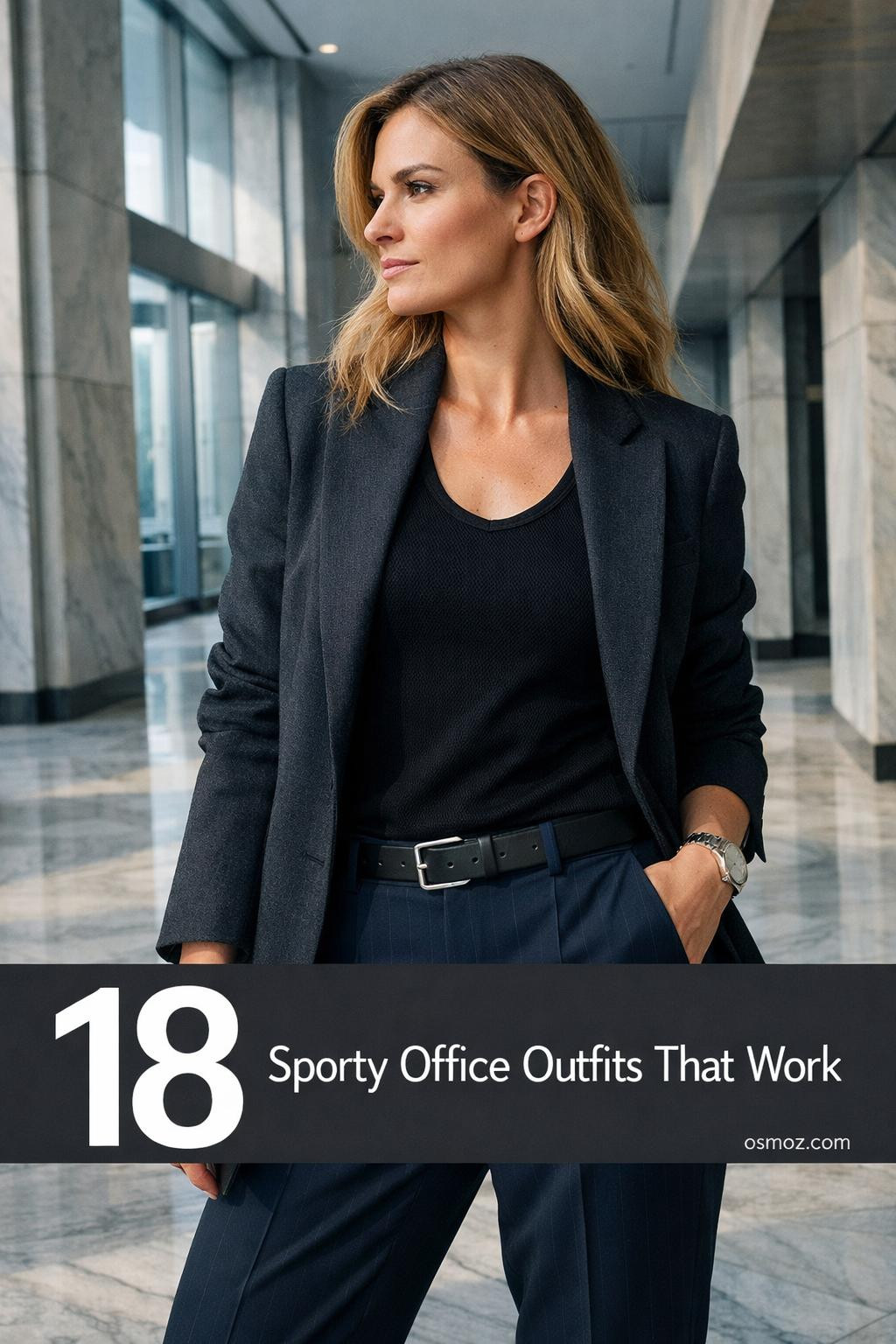 18+ Sporty Office Outfits for Athletic Style at Work