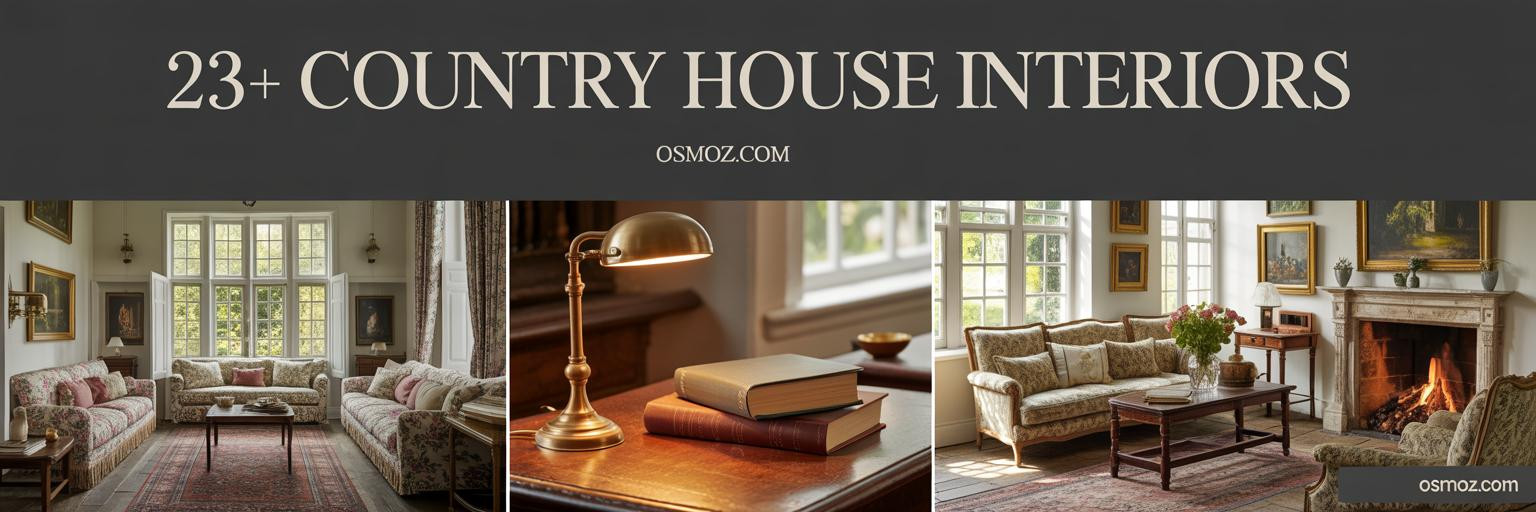 23+ English Country House Interiors That Feel Warm and Lived-In