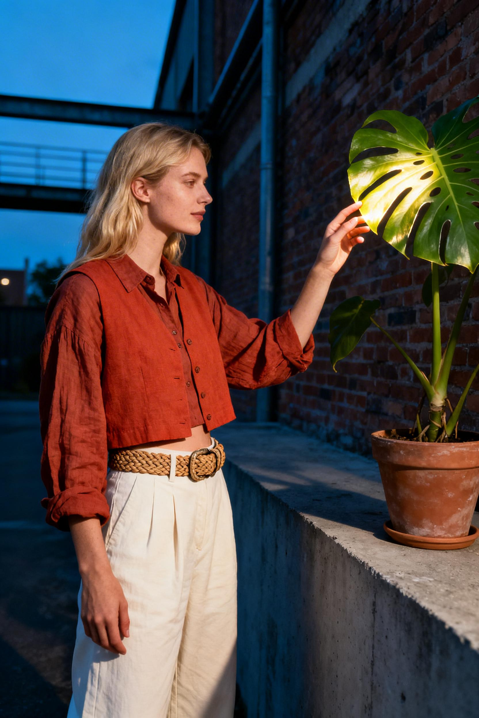 Boho Professional Style - terracotta vest