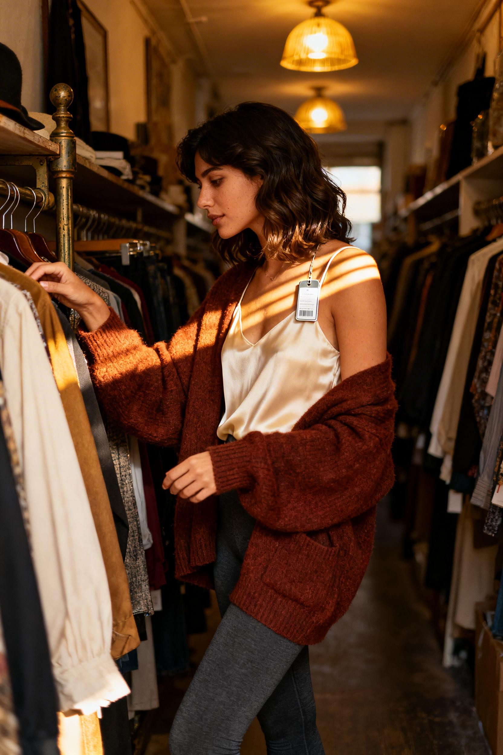 Cute Fits With Leggings - burnt sienna oversized sweater