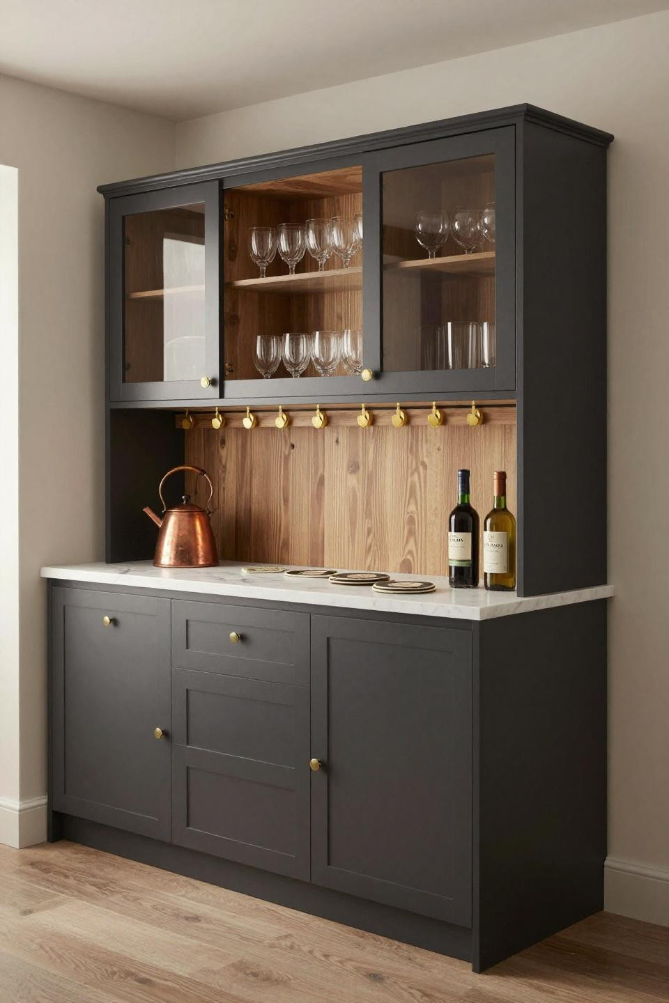 Bloxburg house inspo with integrated beverage pantry station
