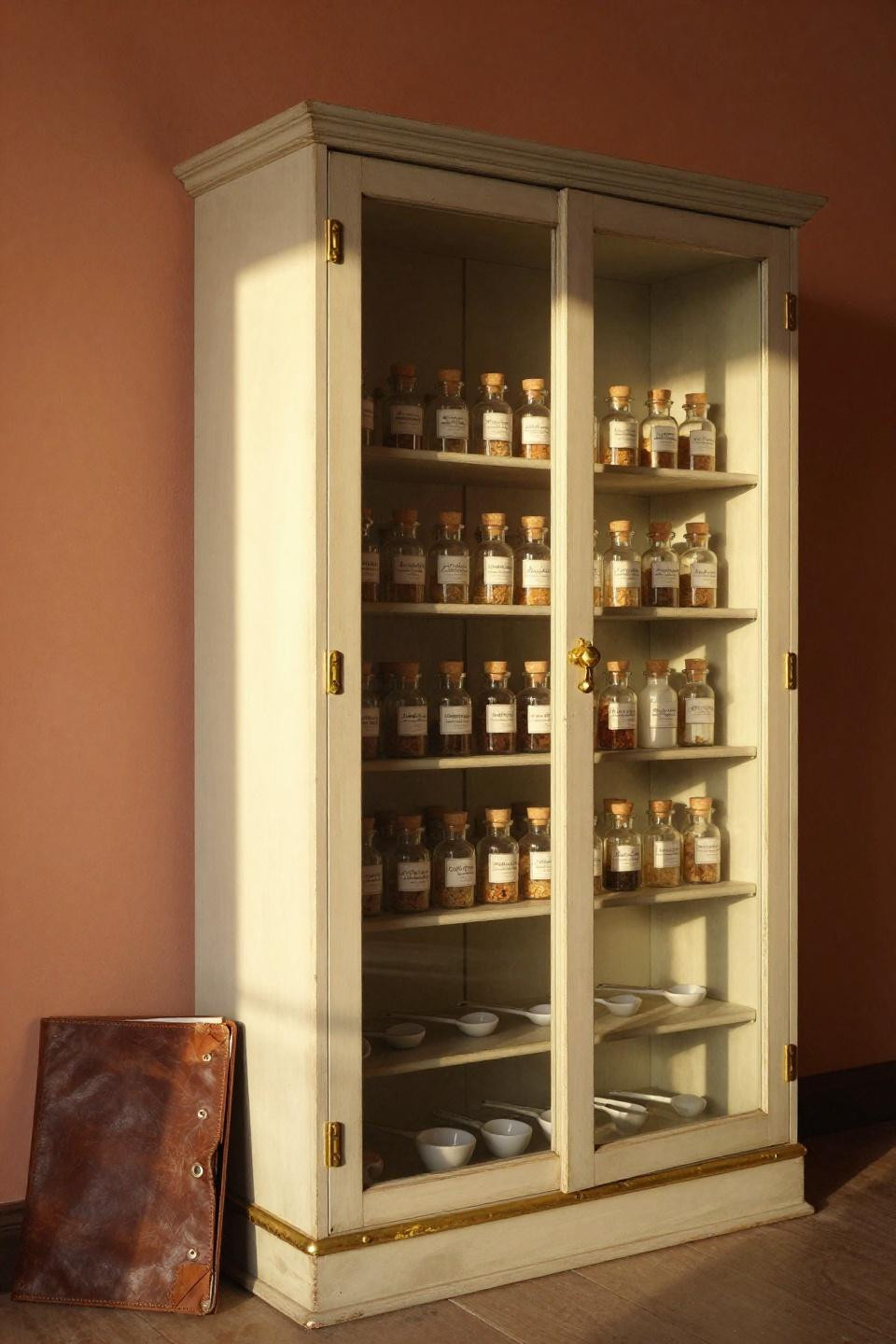 Roblox Bloxburg kitchen ideas with vintage apothecary storage