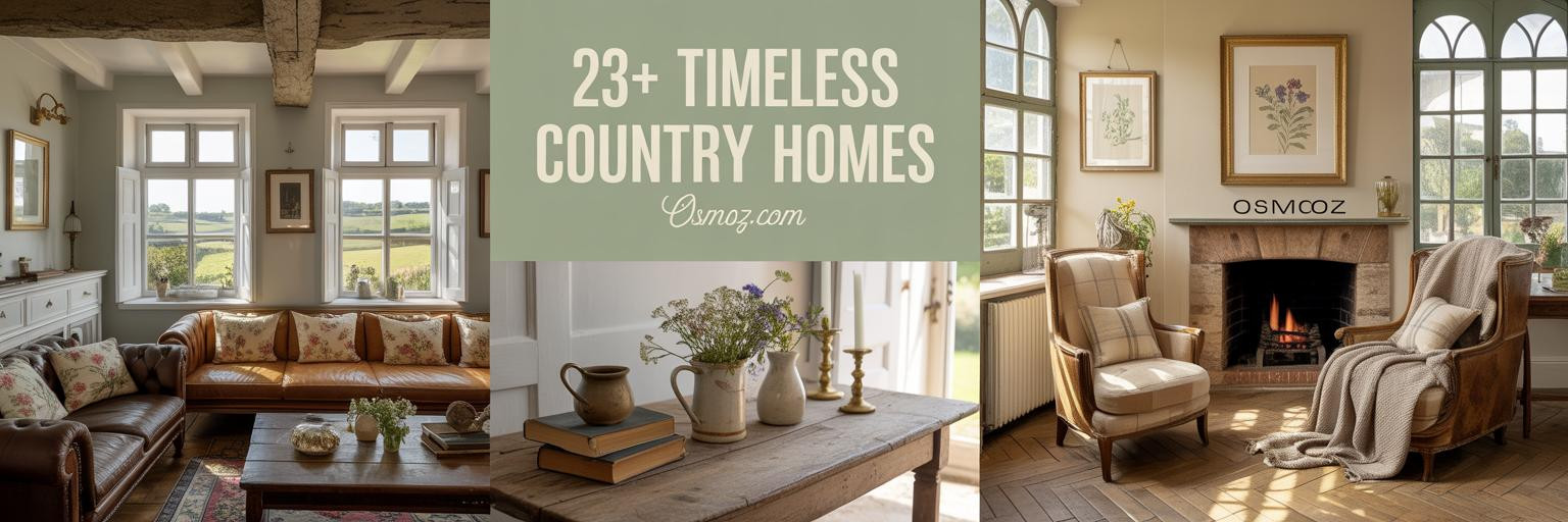 23+ English Country House Interiors That Feel Timeless and Lived-In