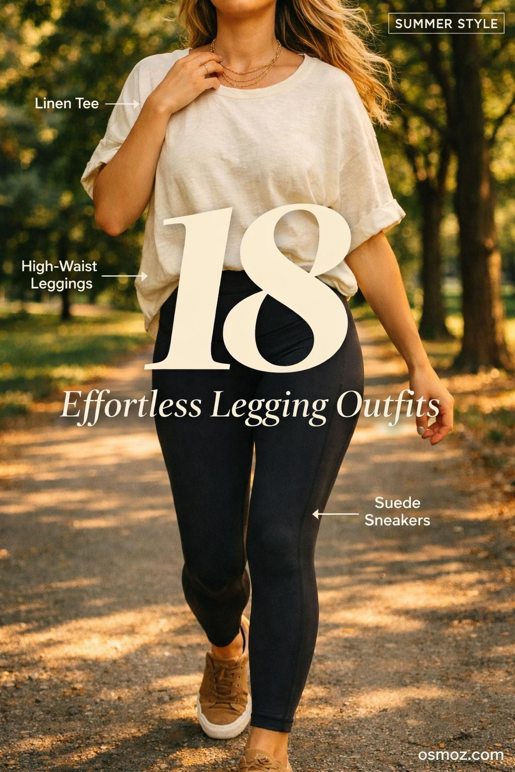 18+ Effortless Legging Outfits for Summer Style