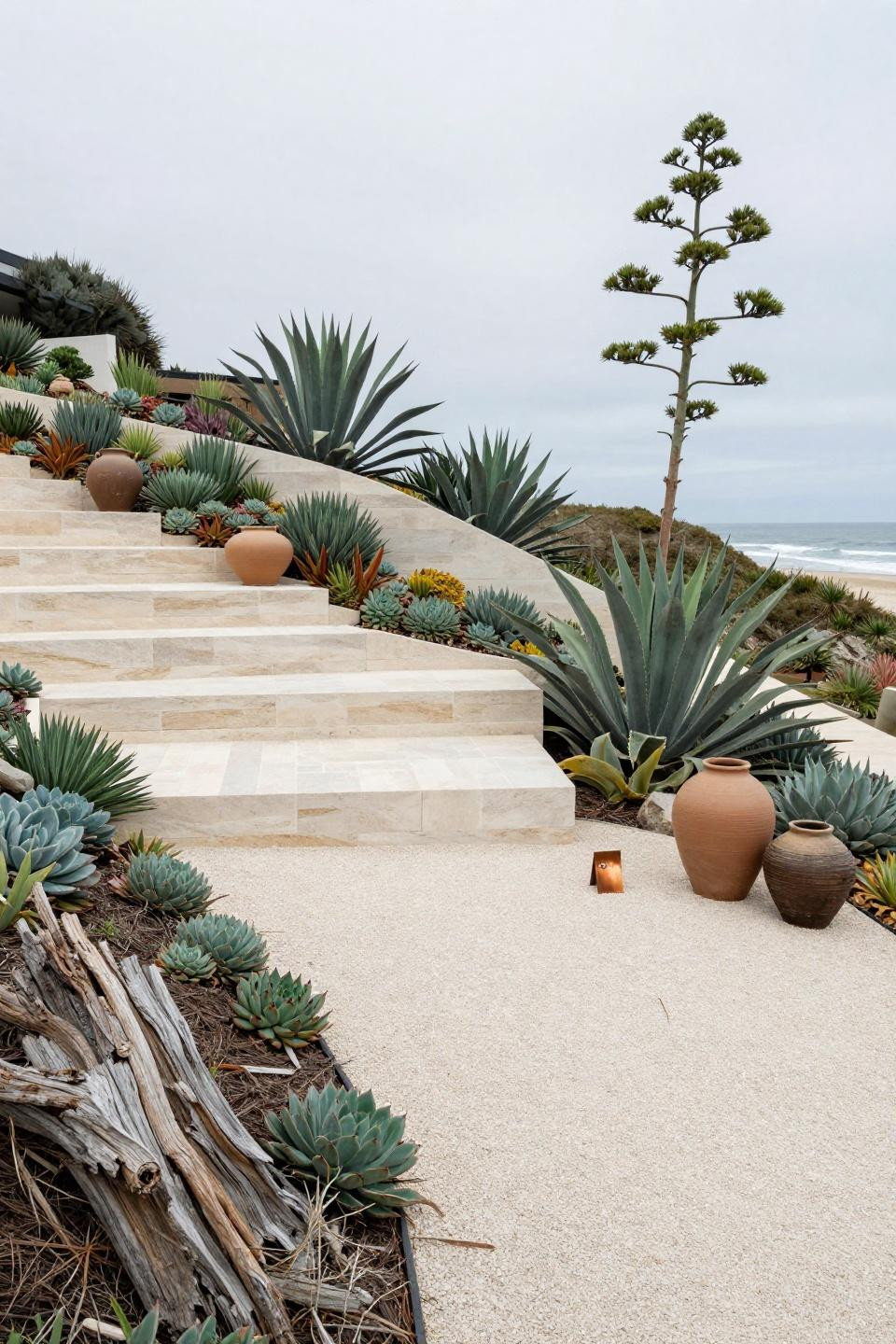 Outdoor landscaping ideas with drought-resistant succulents