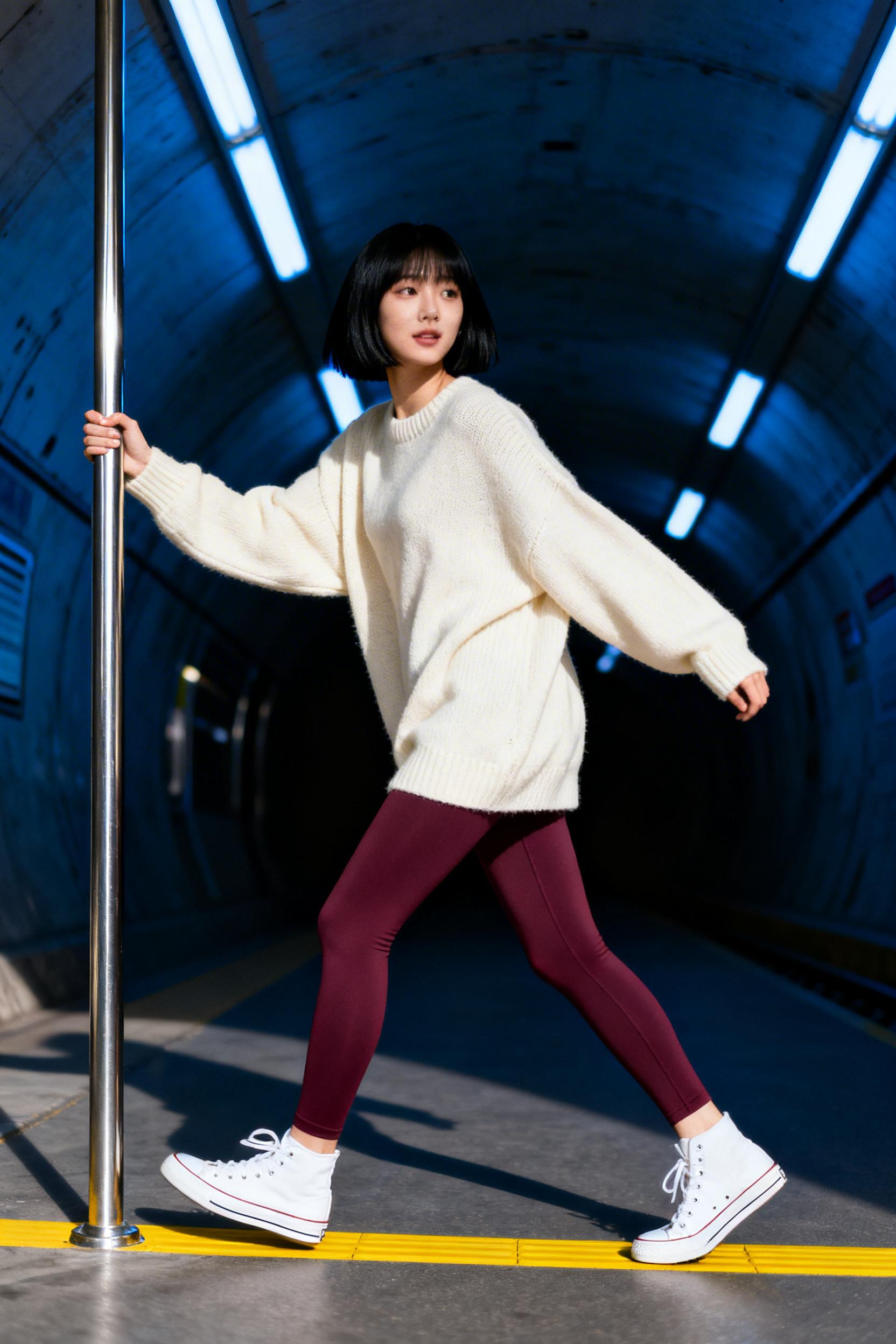 Simple Outfits With Leggings - burgundy leggings subway