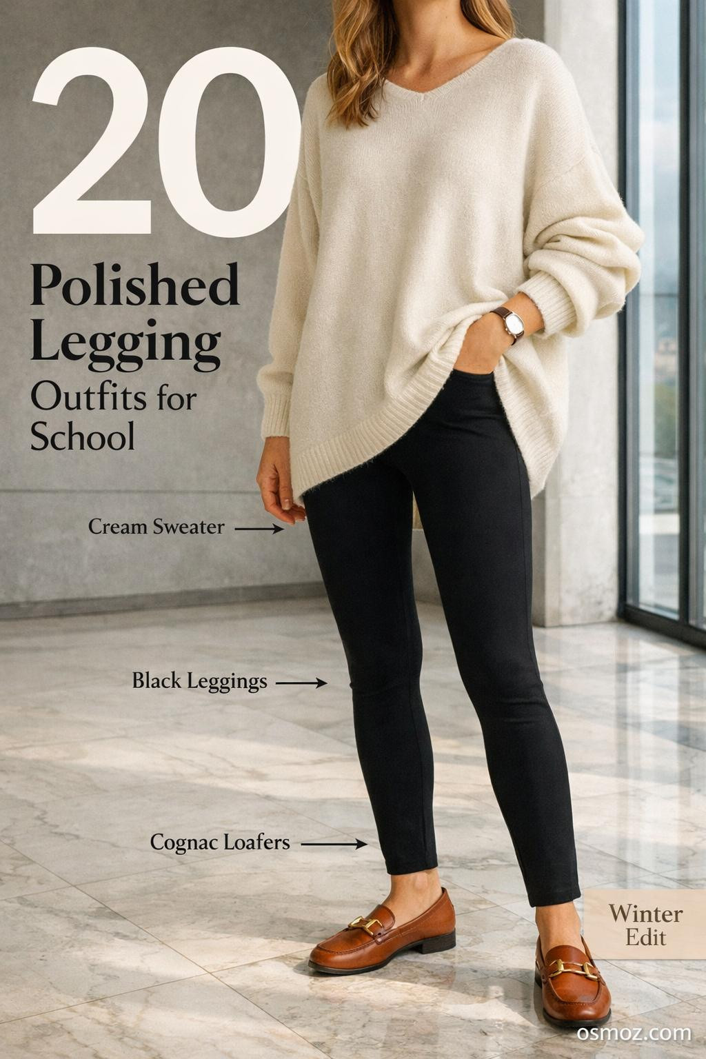 20+ Legging Outfits for School That Look Polished
