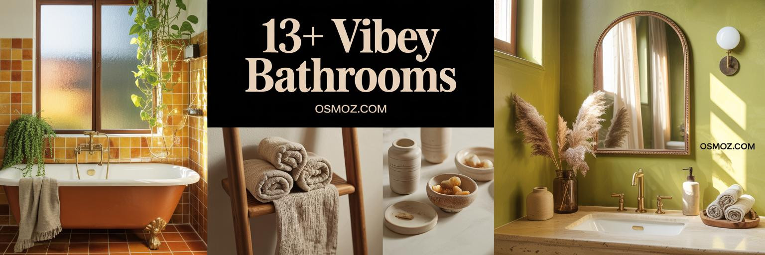 13+ Vibey Bathrooms That Feel Like a Magazine Spread