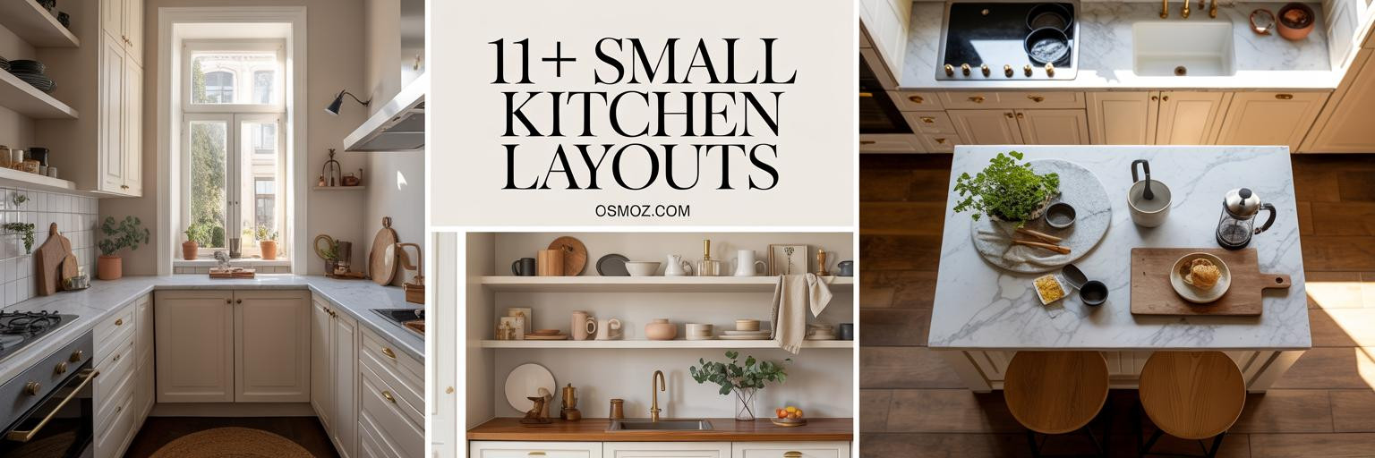 11+ Small Kitchen Layouts That Make Tight Spaces Feel Bigger