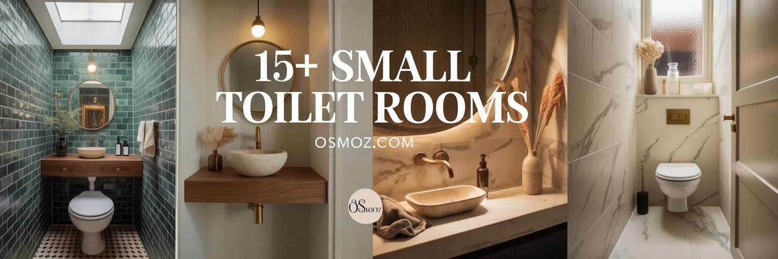15+ Small Toilet Room Ideas That Don't Look Cheap