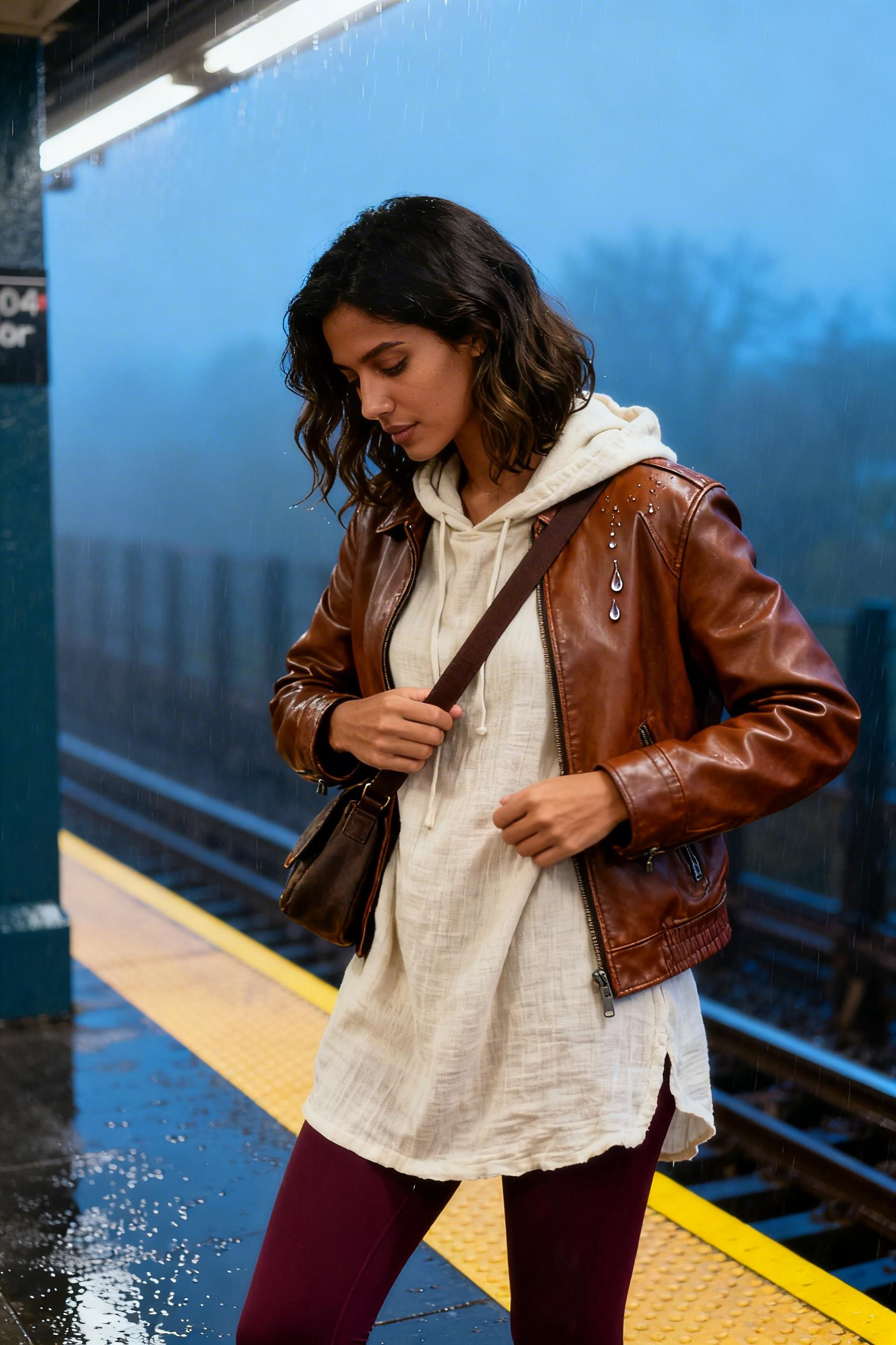 Outfits With Leggings Winter - layered transit style