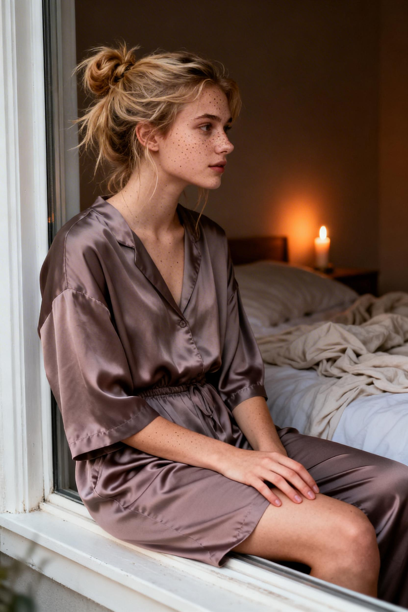 Athletic Jumpsuit Outfit - dusty mauve lounge jumpsuit