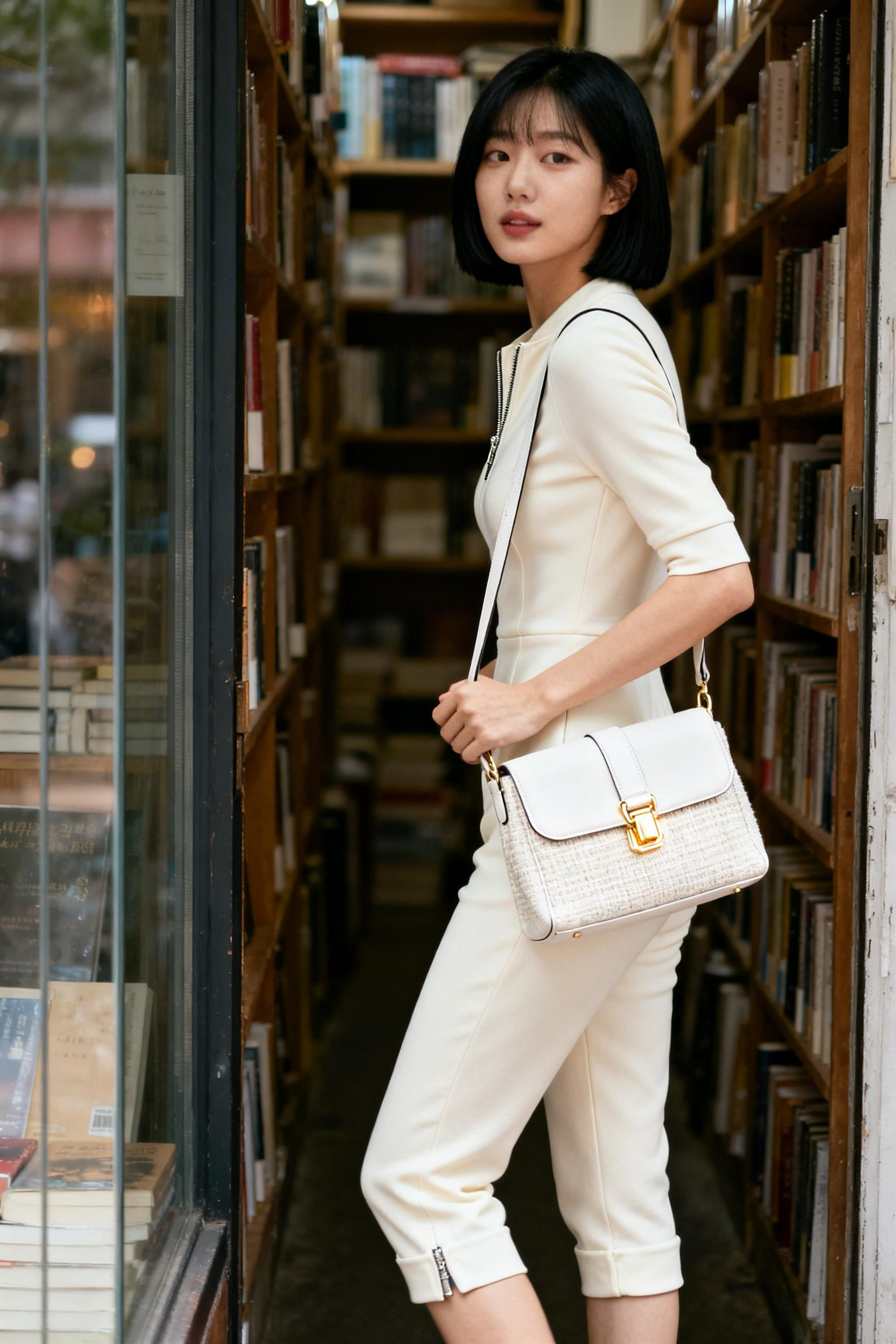 Fitted Jumpsuit Outfit - cream fitted jumpsuit