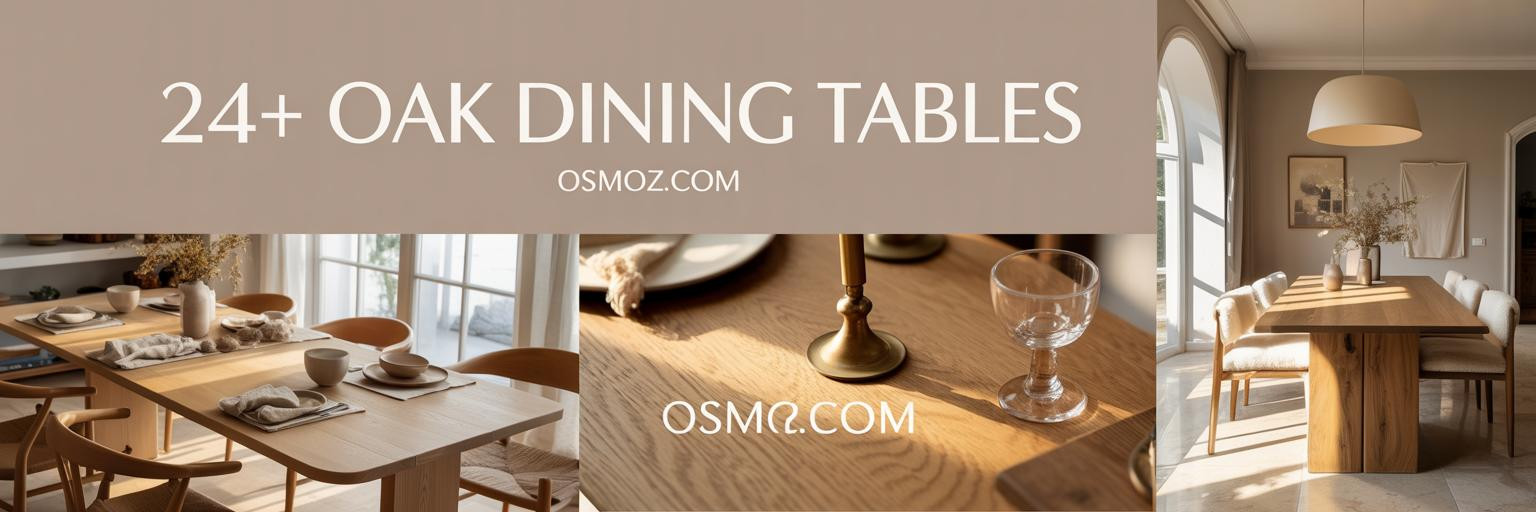 24+ Oak Dining Tables That Feel Like Heirloom Pieces