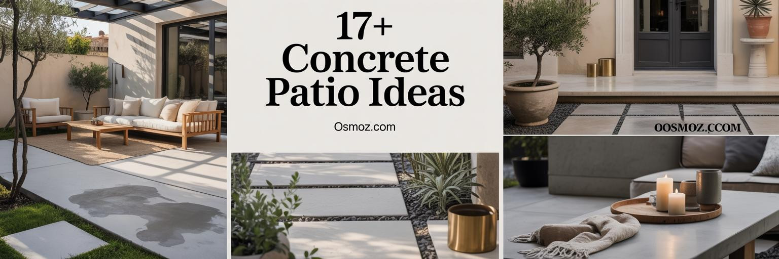 17+ Concrete Patio Ideas That Actually Look Expensive