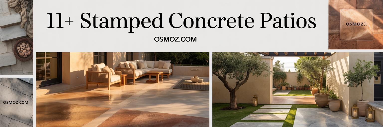 11+ Stamped Concrete Patio Ideas That Actually Look Expensive