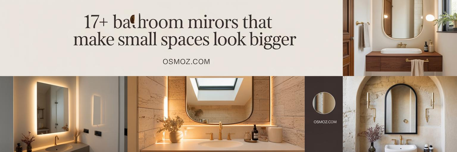 17+ Bathroom Mirrors That Make Small Spaces Look Bigger
