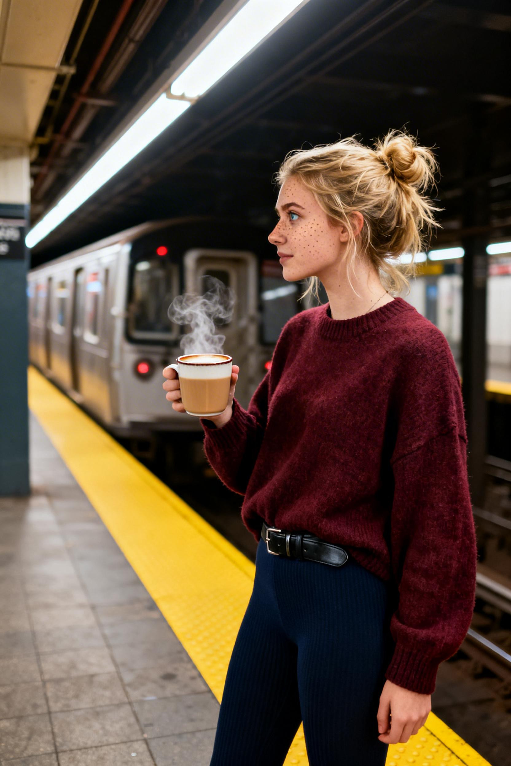 Comfy Date Night Outfit - navy cashmere