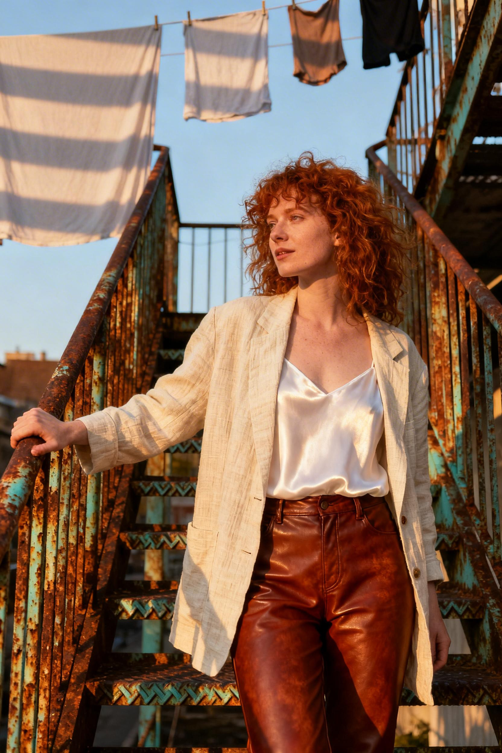 Winter Date Night Outfit Dressy - rust leather