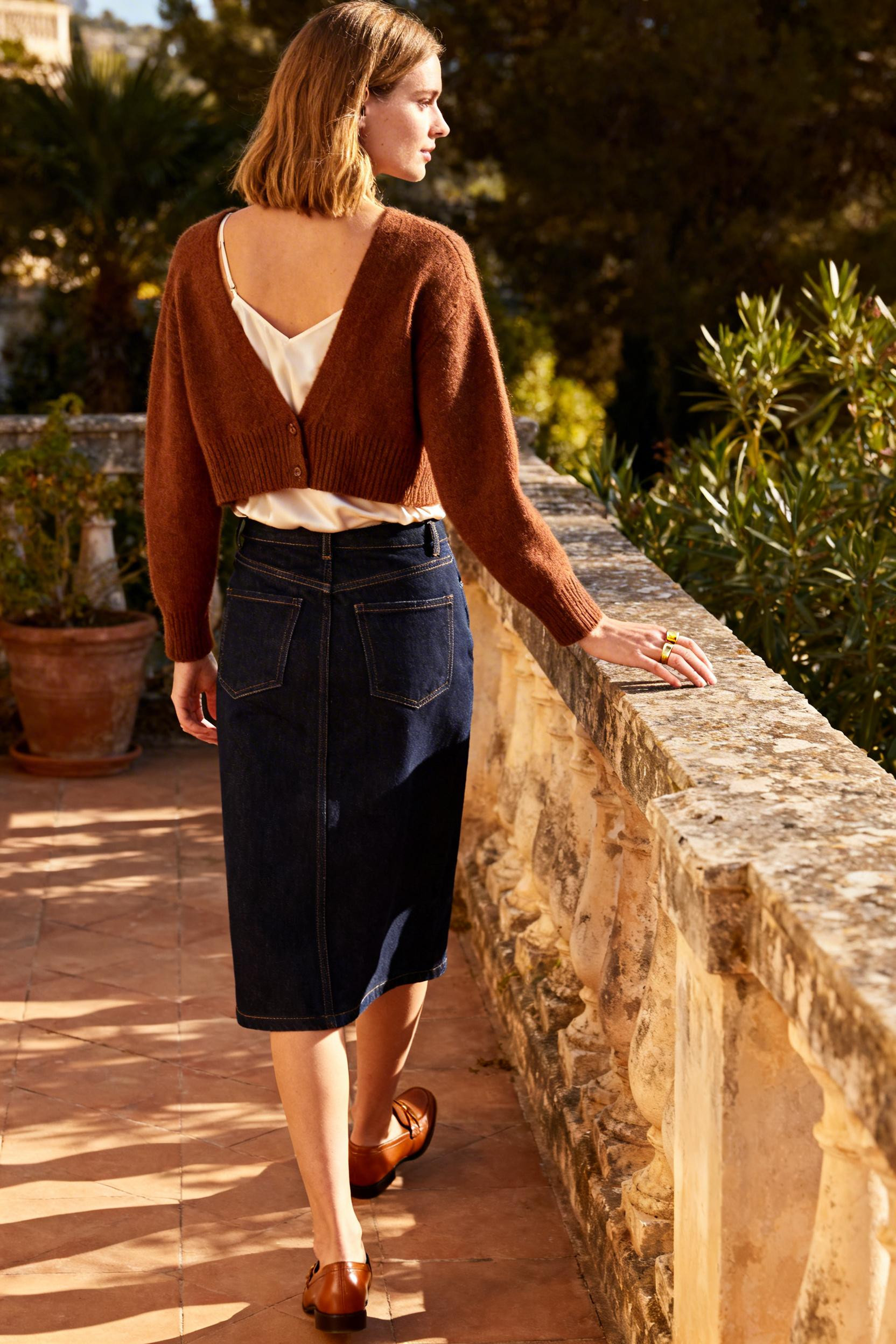 Coord Sets - chocolate brown cashmere cardigan