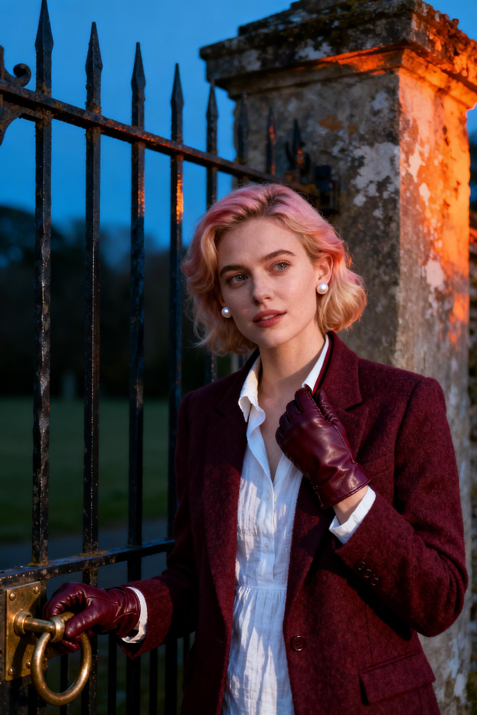 Dress Like Old Money - burgundy wool blazer