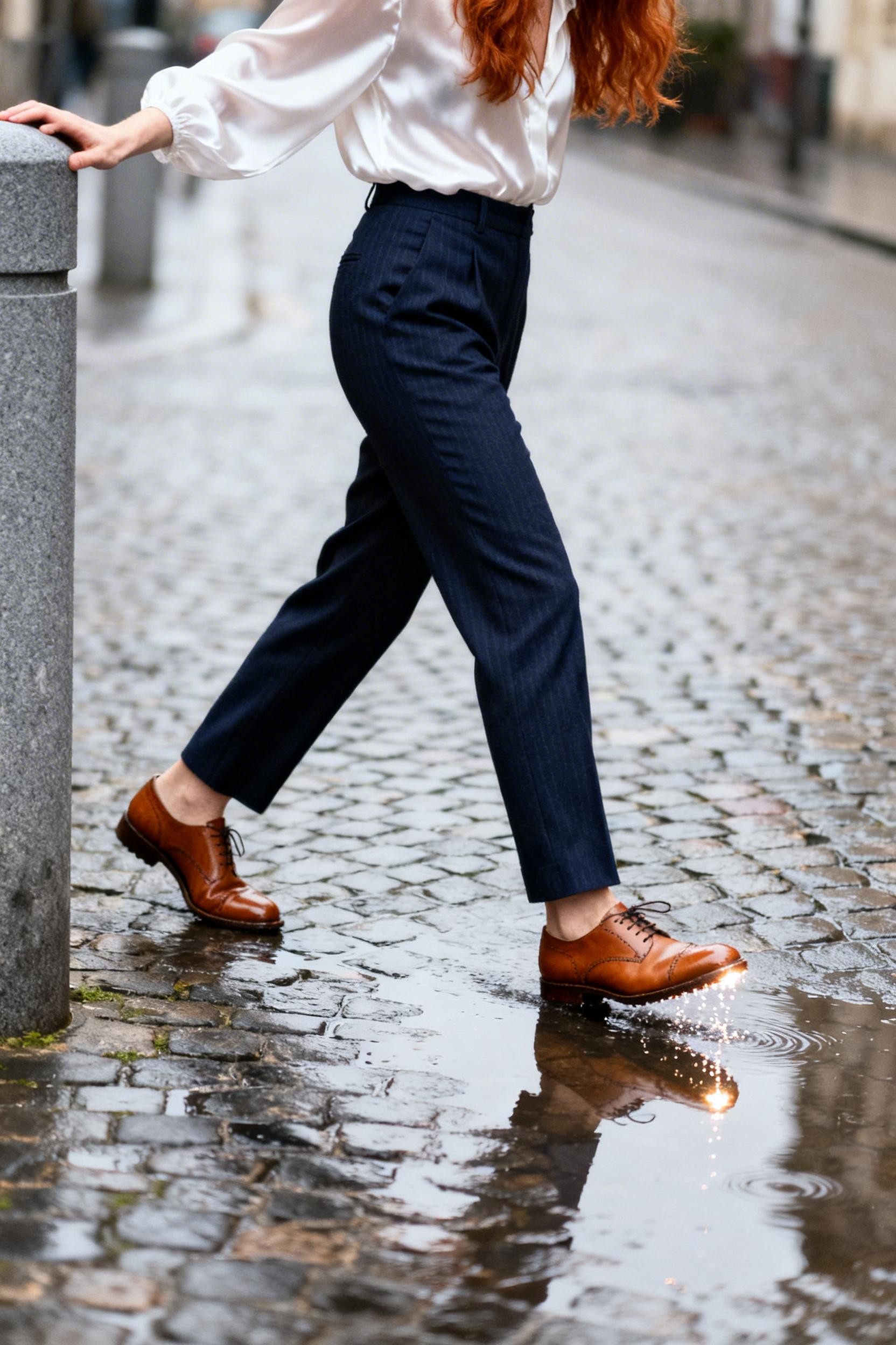 Old Money Shoes Woman - cognac Oxford shoes