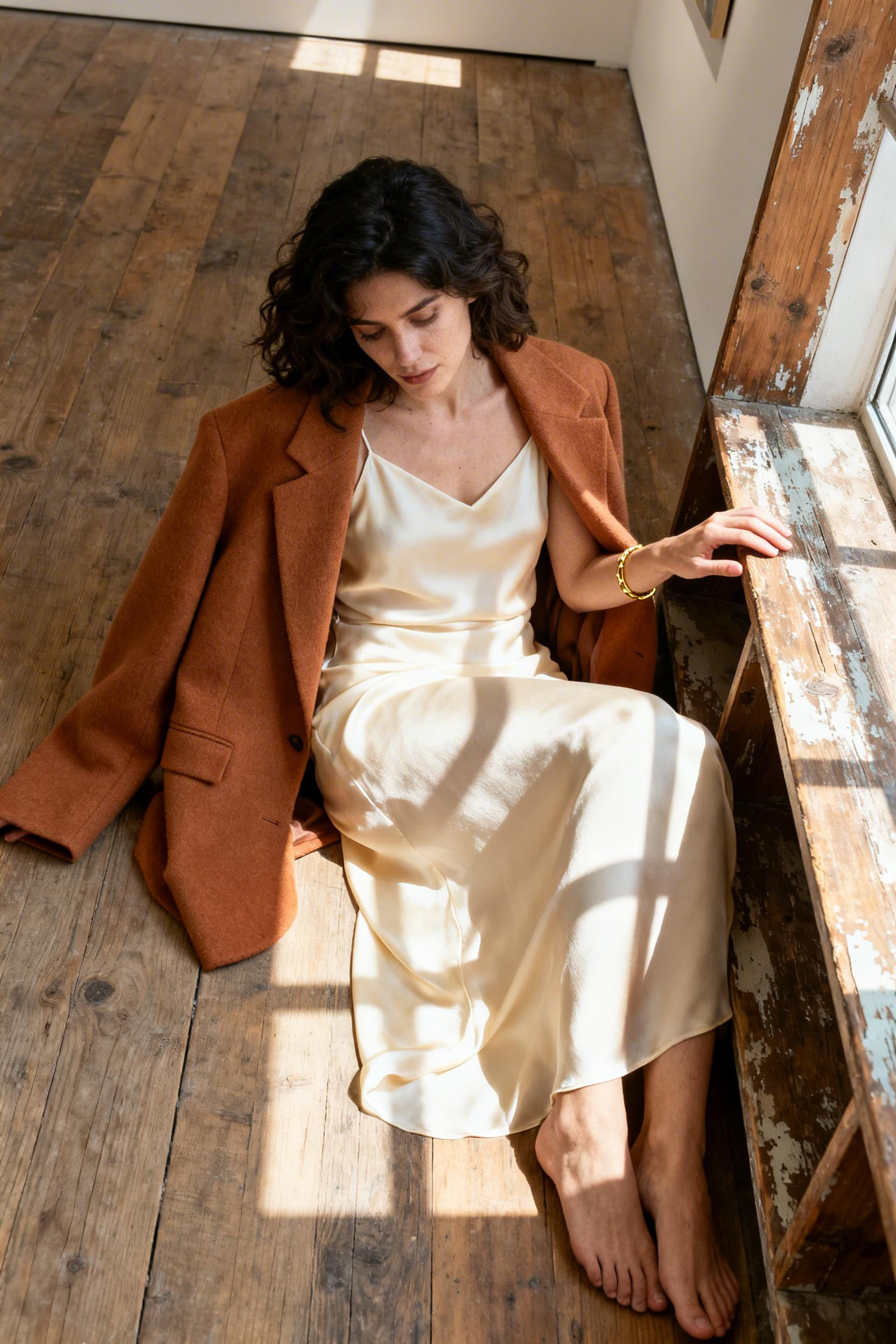 Old Money Shoes Woman - caramel blazer styling