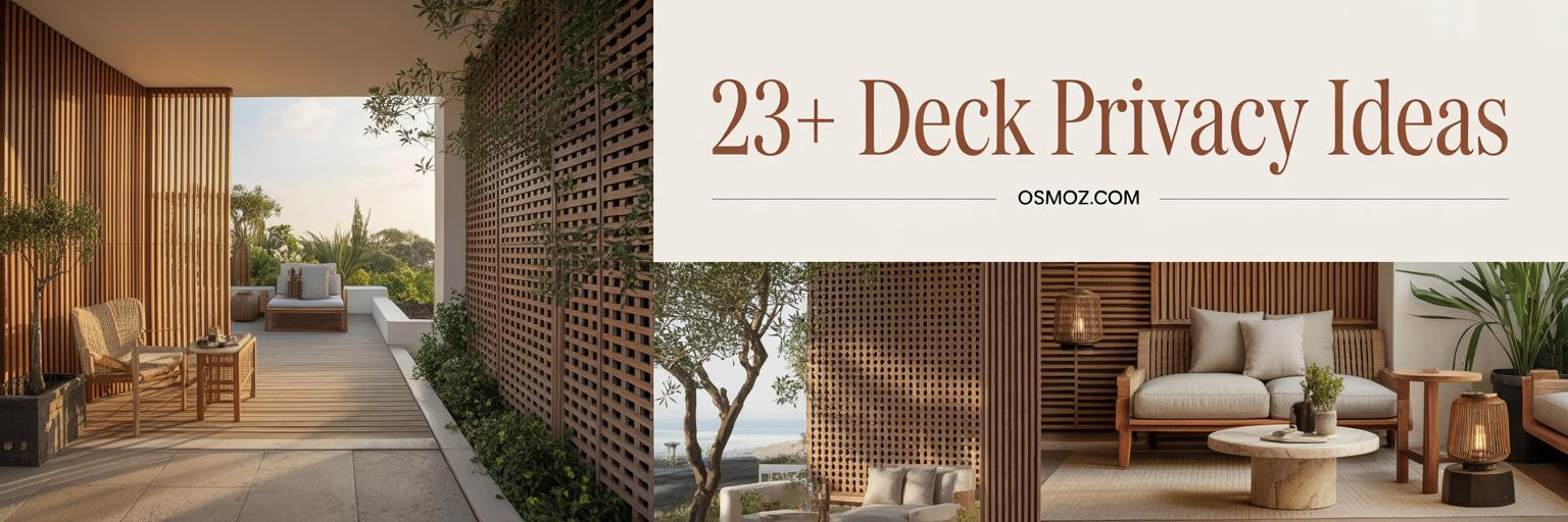 23+ Deck Privacy Ideas That Feel Like a Magazine Spread